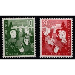 1952 - Vesttyskland - AFA 1117-18 - Frimærke - Postfrisk.